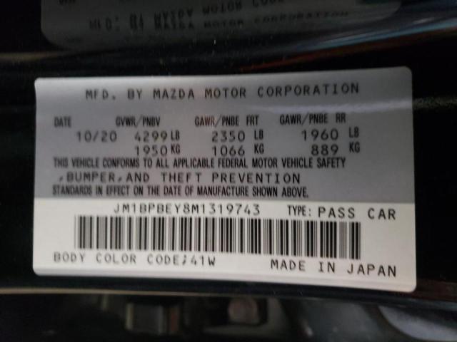 Photo 10 from auction – 2021 MAZDA 3 PREMIUM with VIN JM1BPBEY8M1319743