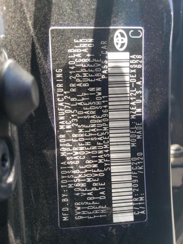 Photo 10 from auction – 2021 TOYOTA COROLLA SE with VIN 5YFS4MCE5MP096411