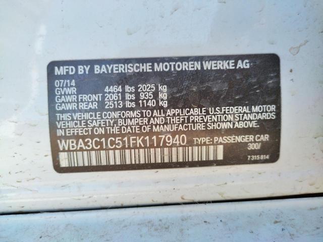 Photo 10 from auction – 2015 BMW 328 I SULE with VIN WBA3C1C51FK117940