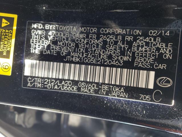 Photo 10 from auction – 2014 LEXUS ES 350 with VIN JTHBK1GG5E2120463