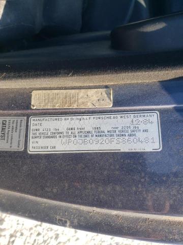 Photo 10 from auction – 1985 PORSCHE 928 S with VIN WP0JB0920FS860481