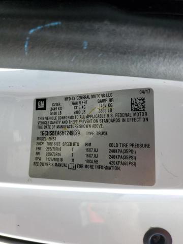 Photo 10 from auction – 2017 CHEVROLET COLORADO with VIN 1GCHSBEA6H1249029