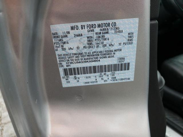 Photo 10 from auction – 2009 FORD ESCAPE LIM with VIN 1FMCU94G39KA94904