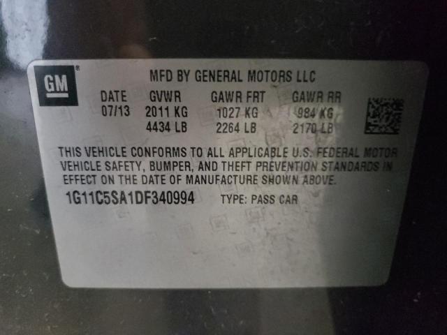 Photo 10 from auction – 2013 CHEVROLET MALIBU 1LT with VIN 1G11C5SA1DF340994