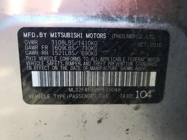 Photo 10 from auction – 2017 MITSUBISHI MIRAGE G4 with VIN ML32F4FJ2HHF15048