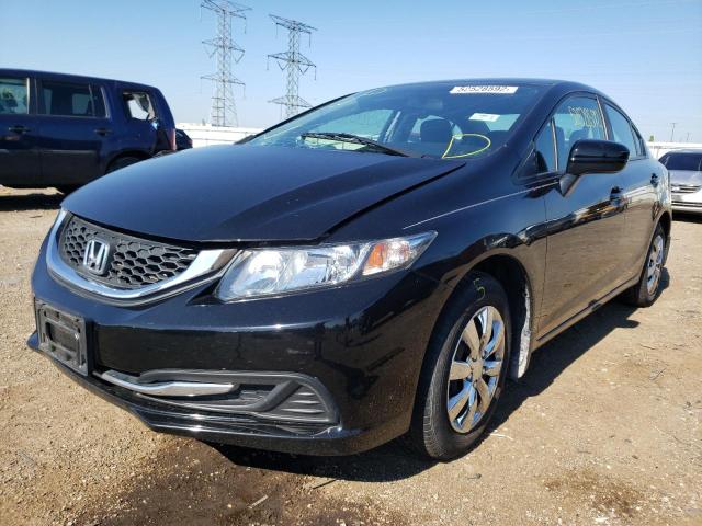 Photo 2 from auction – 2014 HONDA CIVIC LX with VIN 2HGFB2F51EH529061