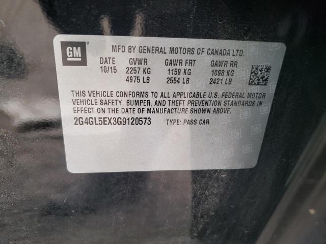 Photo 10 from auction – 2016 BUICK REGAL with VIN 2G4GL5EX3G9120573