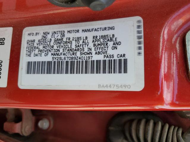 Photo 10 from auction – 2009 PONTIAC VIBE with VIN 5Y2SL67089Z401197