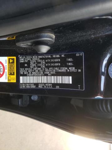 Photo 10 from auction – 2017 TOYOTA HIGHLANDER with VIN 5TDBZRFH0HS408751