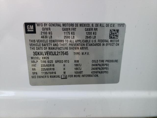 Photo 10 from auction – 2018 GMC TERRAIN SL with VIN 3GKALVEV3JL217645