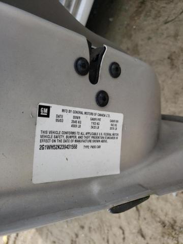 Photo 10 from auction – 2003 CHEVROLET IMPALA LS with VIN 2G1WH52K239431568