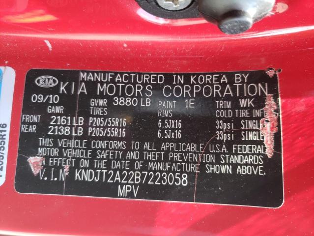 Photo 10 from auction – 2011 KIA SOUL with VIN KNDJT2A22B7223058