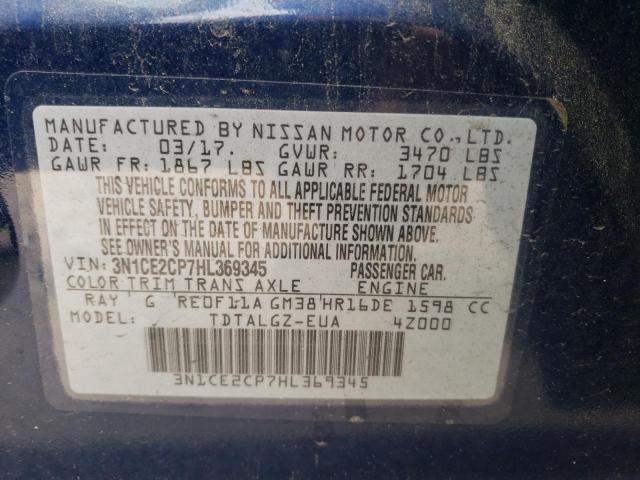 Photo 10 from auction – 2017 NISSAN VERSA NOTE with VIN 3N1CE2CP7HL369345