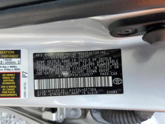Photo 10 from auction – 2014 TOYOTA CAMRY L with VIN 4T1BF1FK9EU327577