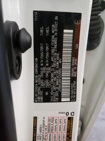 Photo 10 from auction – 2015 TOYOTA 4RUNNER SR with VIN JTEBU5JR6F5220855