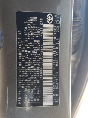 Photo 10 from auction – 2018 TOYOTA COROLLA L with VIN 5YFBURHE6JP746977