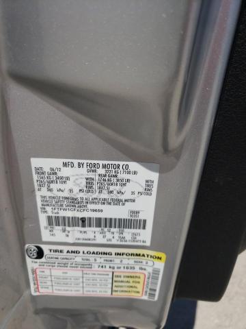 Photo 10 from auction – 2012 FORD F150 SUPER with VIN 1FTFW1CFXCFC19659