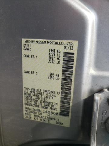 Photo 10 from auction – 2011 NISSAN ALTIMA BAS with VIN 1N4AL2AP8BC140808