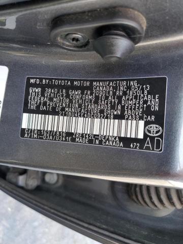 Photo 10 from auction – 2013 TOYOTA COROLLA with VIN 2T1BU4EE4DC092718