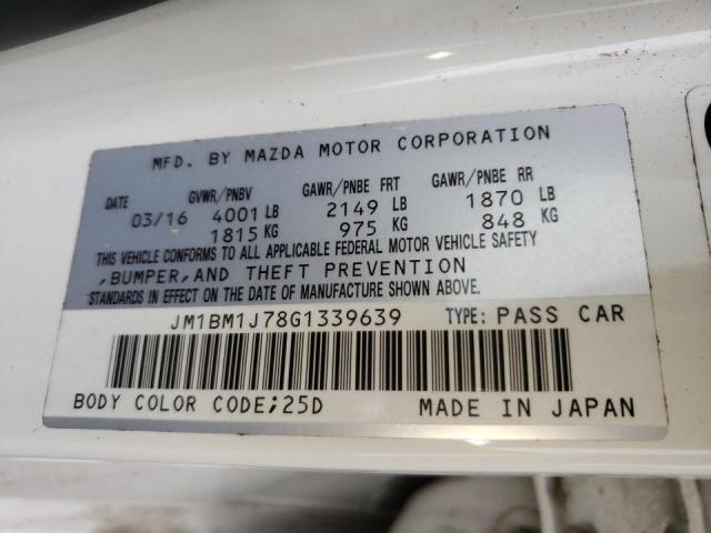 Photo 10 from auction – 2016 MAZDA 3 SPORT with VIN JM1BM1J78G1339639