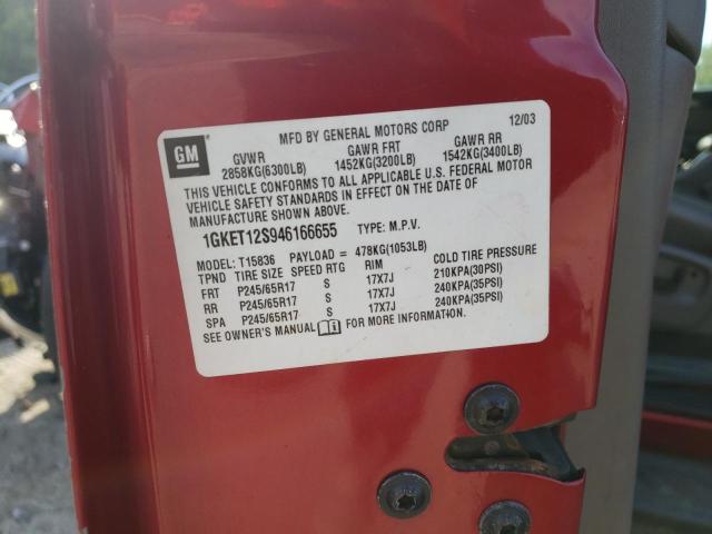 Photo 10 from auction – 2004 GMC ENVOY XUV with VIN 1GKET12S946166655
