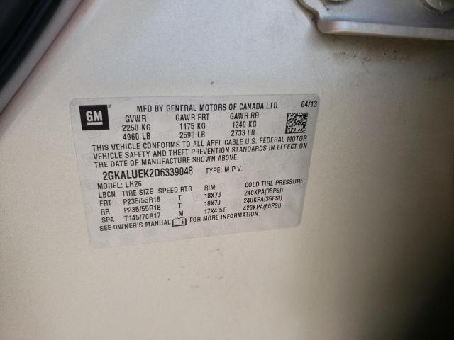 Photo 10 from auction – 2013 GMC TERRAIN SL with VIN 2GKALUEK2D6339048