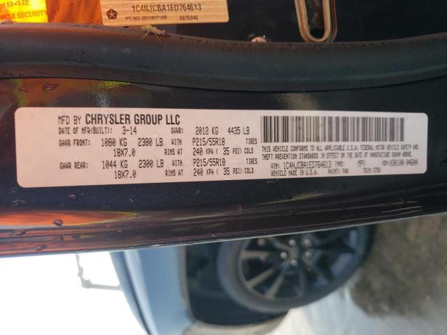 Photo 10 from auction – 2014 JEEP COMPASS SP with VIN 1C4NJCBA1ED764613