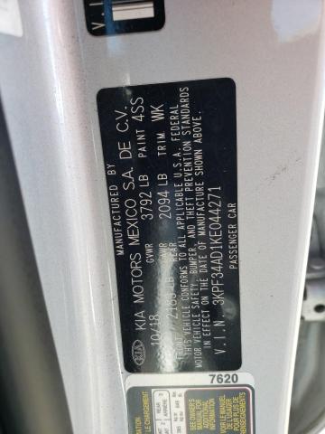 Photo 10 from auction – 2019 KIA FORTE GT L with VIN 3KPF34AD1KE044271