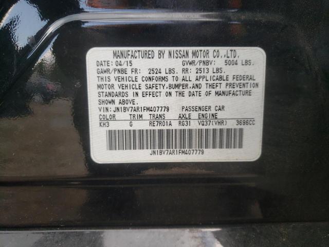 Photo 10 from auction – 2015 INFINITI Q50 BASE with VIN JN1BV7AR1FM407779