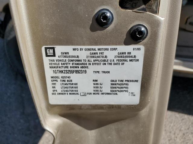Photo 10 from auction – 2005 GMC SIERRA K25 with VIN 1GTHK23255F892319