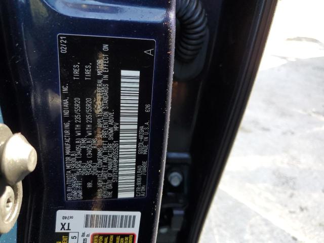 Photo 10 from auction – 2021 TOYOTA HIGHLANDER with VIN 5TDYZRAH9MS055261