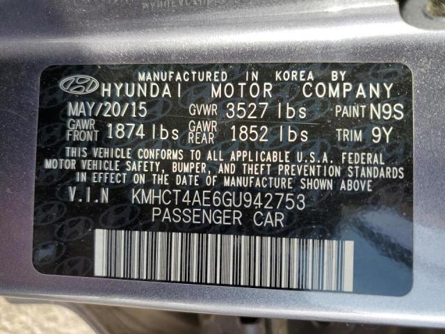 Photo 10 from auction – 2016 HYUNDAI ACCENT SE with VIN KMHCT4AE6GU942753