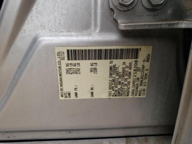 Photo 10 from auction – 2012 NISSAN ALTIMA BAS with VIN 1N4AL2AP0CC218208