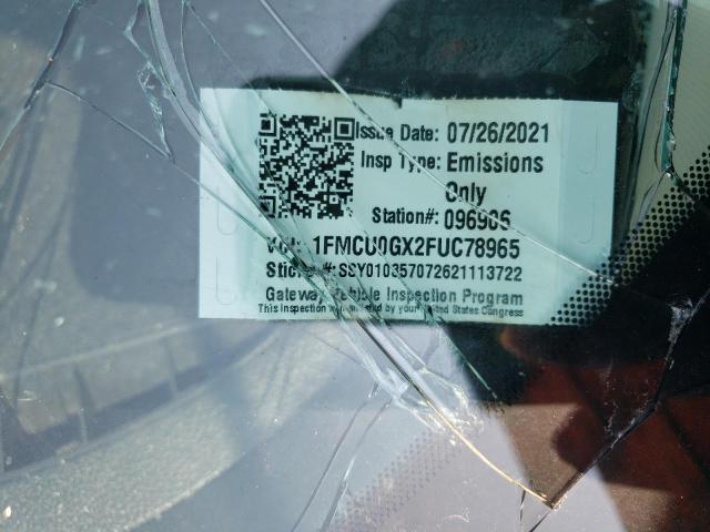Photo 10 from auction – 2015 FORD ESCAPE SE with VIN 1FMCU0GX2FUC78965