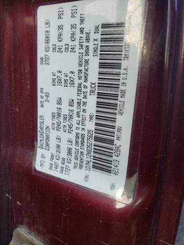 Photo 10 from auction – 2003 DODGE DAKOTA SXT with VIN 1D7HL12X83S275625
