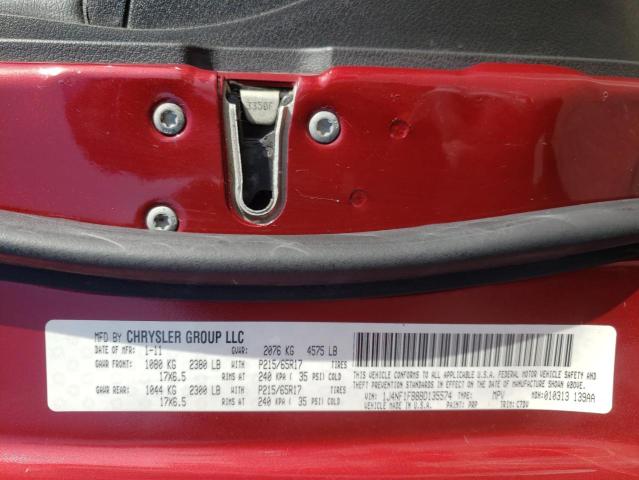 Photo 10 from auction – 2011 JEEP COMPASS SP with VIN 1J4NF1FB8BD135574