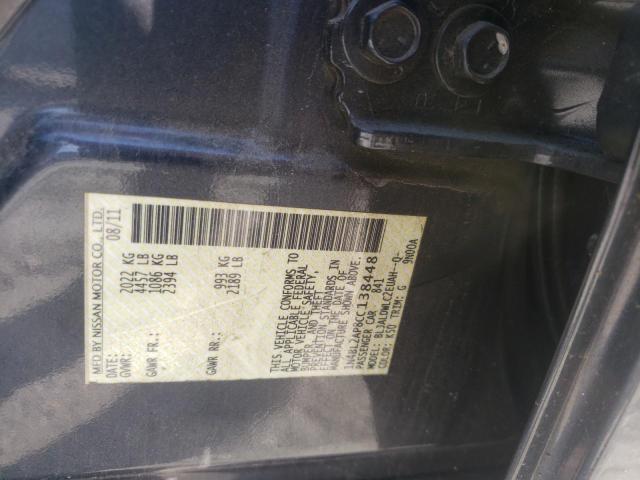 Photo 10 from auction – 2012 NISSAN ALTIMA SR with VIN 1N4BL2AP8CC138448