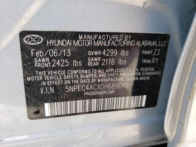 Photo 10 from auction – 2013 HYUNDAI SONATA SE with VIN 5NPEC4ACXDH689048