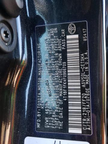 Photo 10 from auction – 2015 TOYOTA CAMRY LE with VIN 4T1BF1FK4FU966709