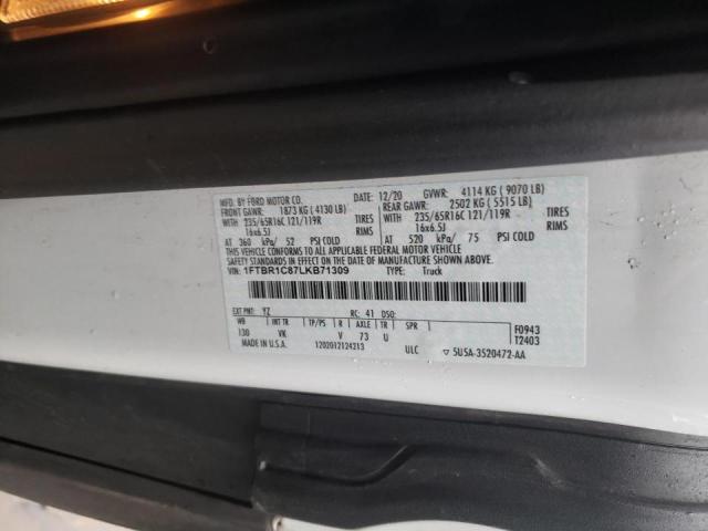 Photo 10 from auction – 2020 FORD TRANSIT T- with VIN 1FTBR1C87LKB71309