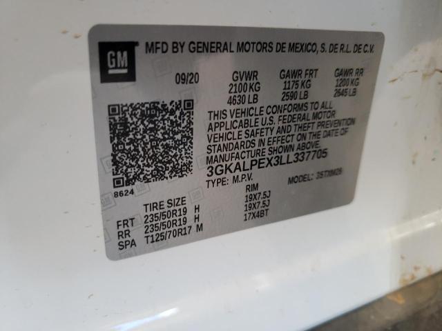 Photo 10 from auction – 2020 GMC TERRAIN SL with VIN 3GKALPEX3LL337705