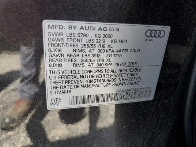 Photo 10 from auction – 2014 AUDI Q7 PREMIUM with VIN WA1LGAFE8ED020766