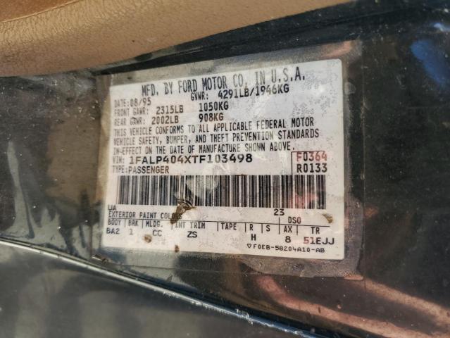 Photo 10 from auction – 1996 FORD MUSTANG with VIN 1FALP404XTF103498