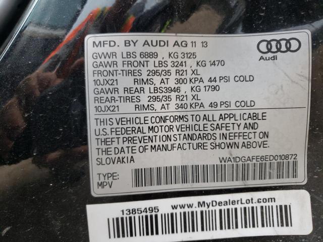 Photo 10 from auction – 2014 AUDI Q7 PRESTIG with VIN WA1DGAFE6ED010872