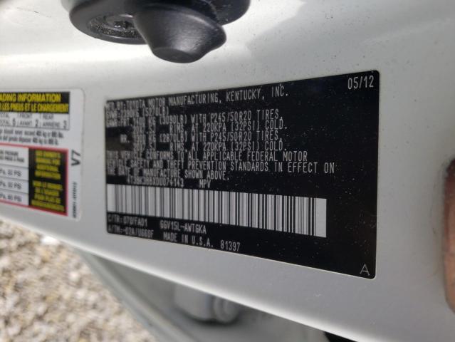 Photo 10 from auction – 2013 TOYOTA VENZA LE with VIN 4T3BK3BBXDU074143