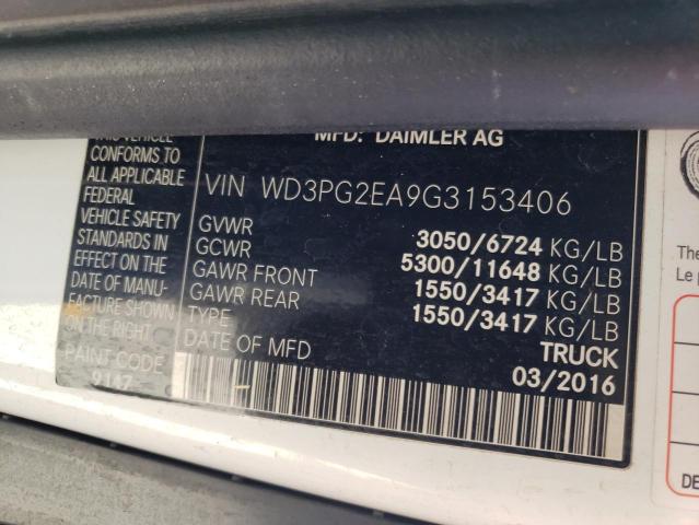 Photo 10 from auction – 2016 MERCEDES-BENZ METRIS with VIN WD3PG2EA9G3153406