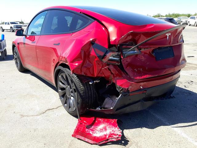 Photo 3 from auction – 2021 TESLA MODEL Y with VIN 5YJYGDEF3MF211932