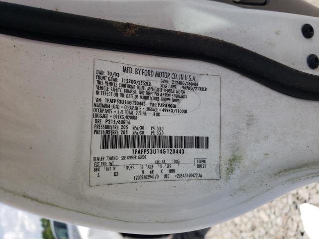Photo 10 from auction – 2004 FORD TAURUS SE with VIN 1FAFP53U14G120443