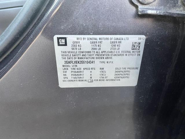 Photo 10 from auction – 2014 GMC TERRAIN SL with VIN 2GKFLVEK2E6104341