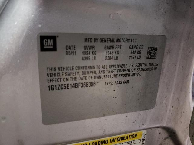 Photo 10 from auction – 2011 CHEVROLET MALIBU 1LT with VIN 1G1ZC5E14BF368056